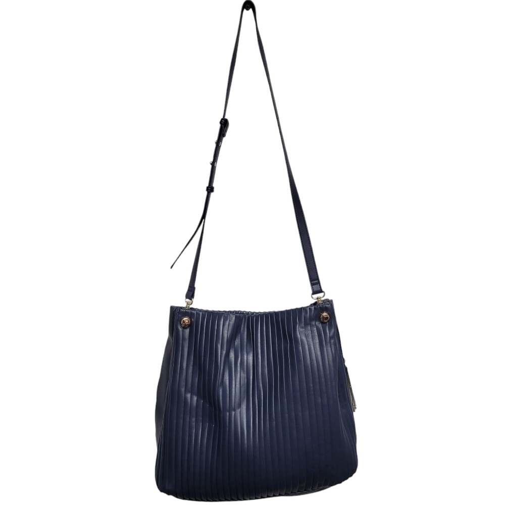 Alfani Faux Leather Hobo Bag Women’s. Color Blue. Size Large. New Without Tag - Picture 6 of 8